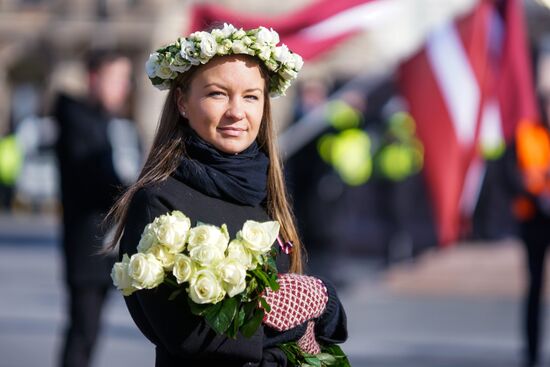March of former Latvian Waffen SS legionaries in Riga