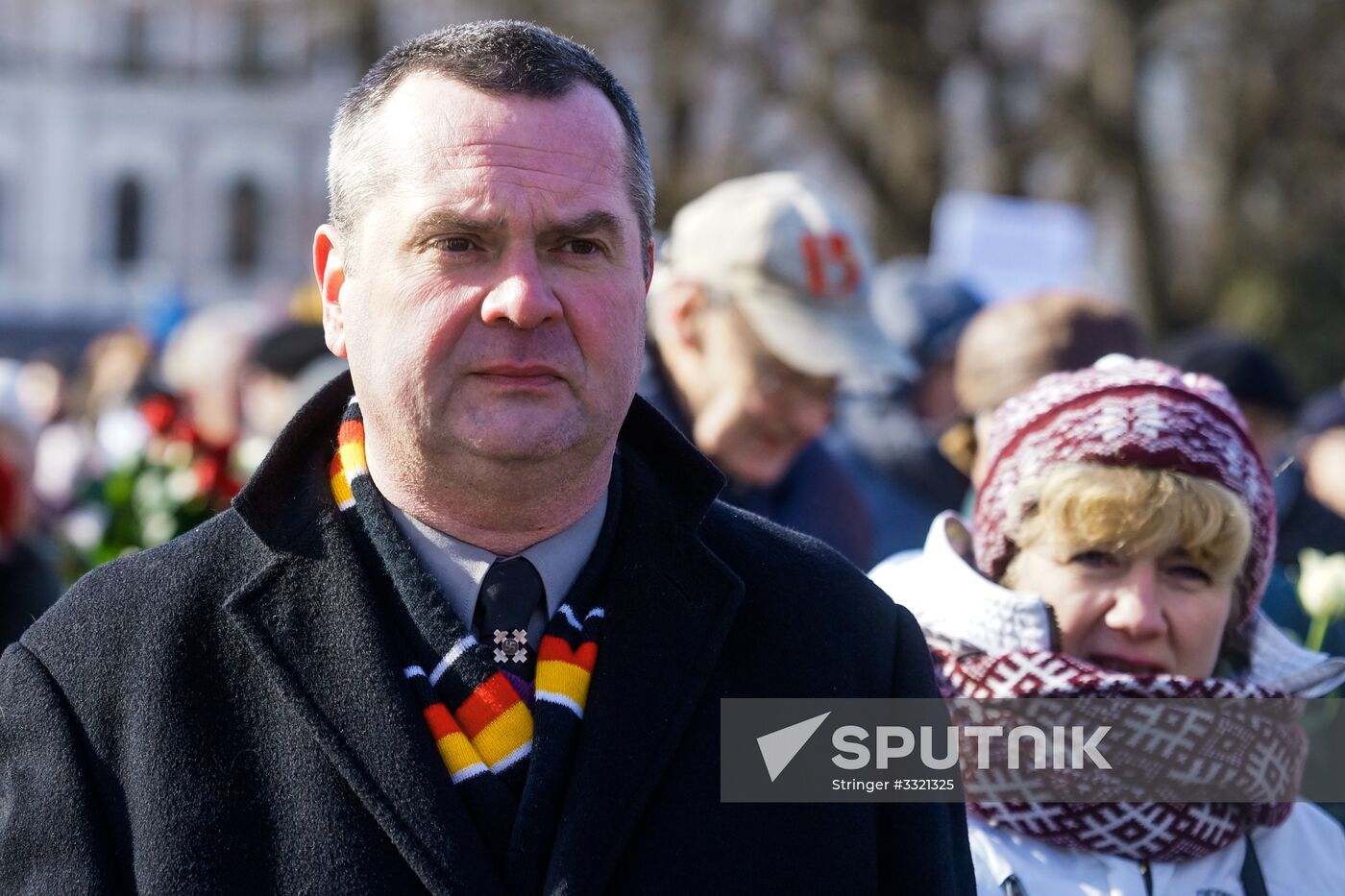 March of former Latvian Waffen SS legionaries in Riga