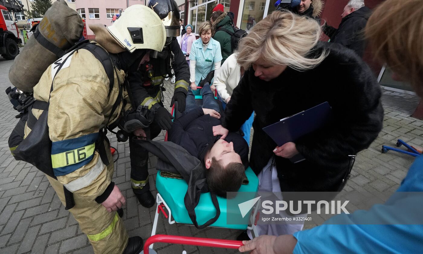 Emergency Minsitry holds drill in Kaliningrad