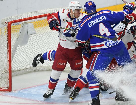 Ice hockey. Kontinental Hockey League. SKA vs. Lokomotiv
