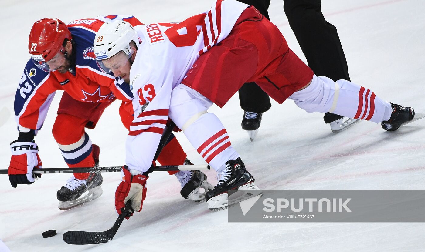 Ice hockey. Kontinental Hockey League. CSKA vs. Jokerit