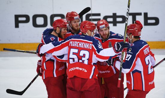 Ice hockey. Kontinental Hockey League. CSKA vs. Jokerit