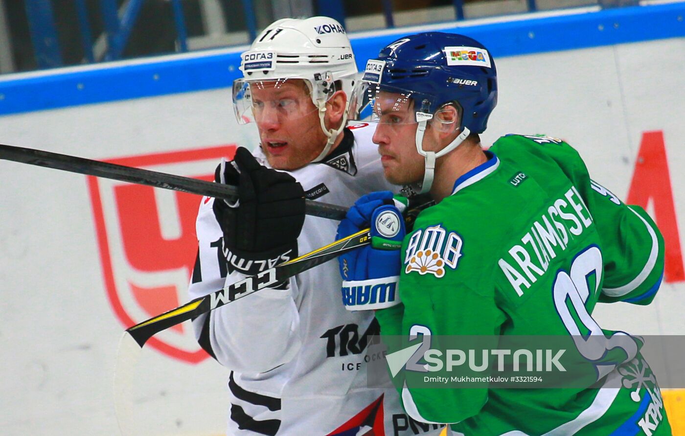Ice hockey. KHL. Salavat Yulaev vs. Traktor