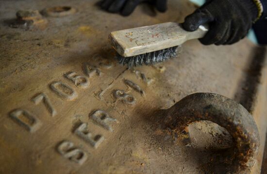 Sherman tank restored in Leningrad region