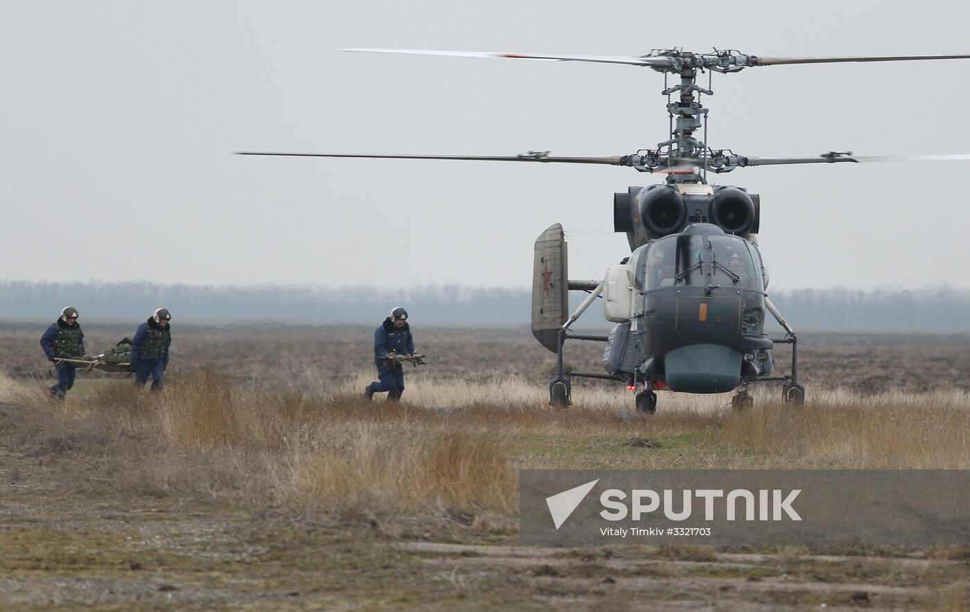 Airborne troops hold drill in Krasnodar Territory
