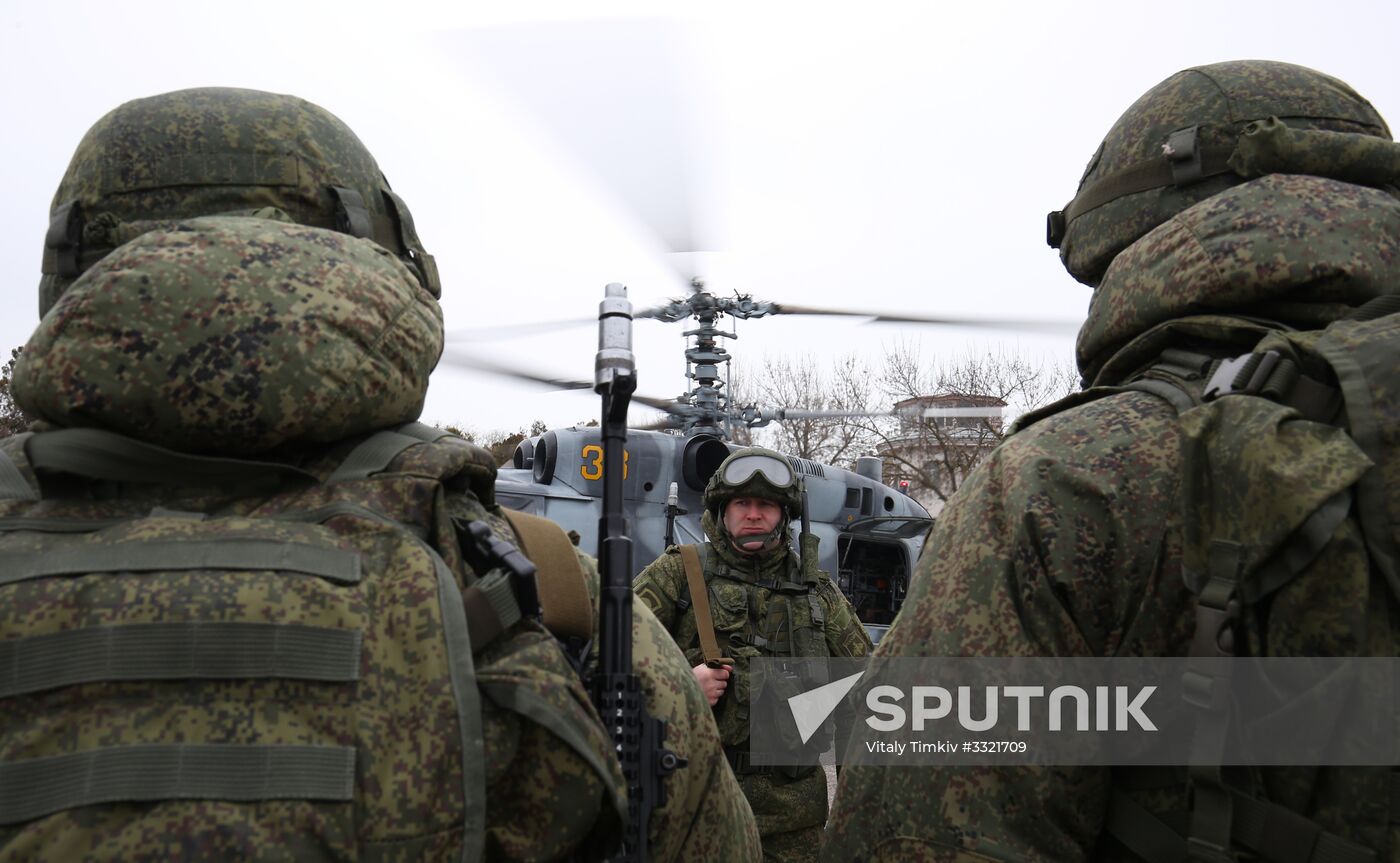 Airborne troops hold drill in Krasnodar Territory