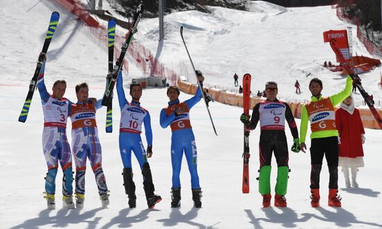 2018 Winter Paralympics. Alpine skiing. Men. Slalom