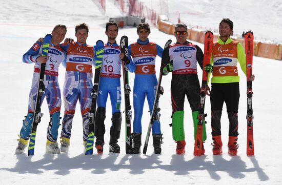 2018 Winter Paralympics. Alpine skiing. Men. Slalom