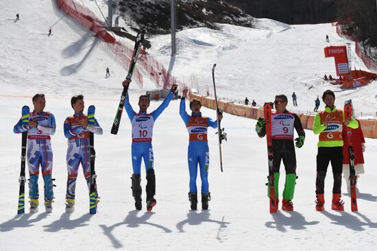 2018 Winter Paralympics. Alpine skiing. Men. Slalom