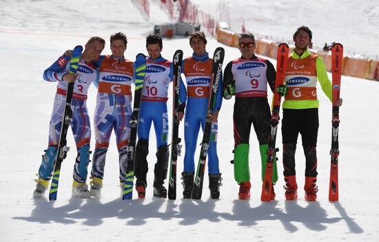 2018 Winter Paralympics. Alpine skiing. Men. Slalom