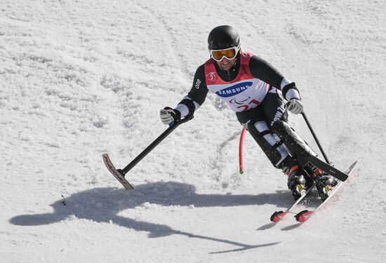 2018 Winter Paralympics. Alpine skiing. Men. Slalom