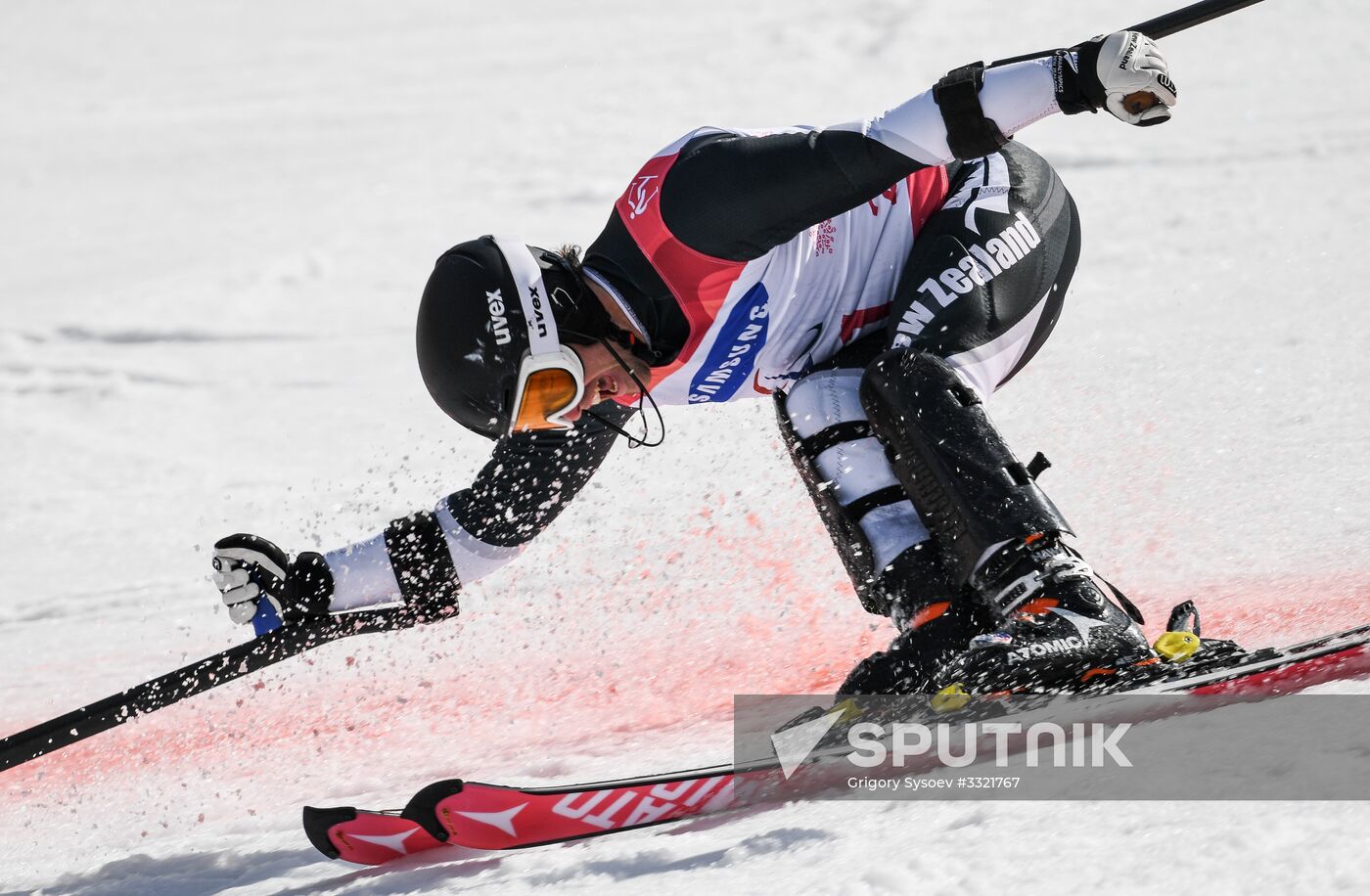 2018 Winter Paralympics. Alpine skiing. Men. Slalom