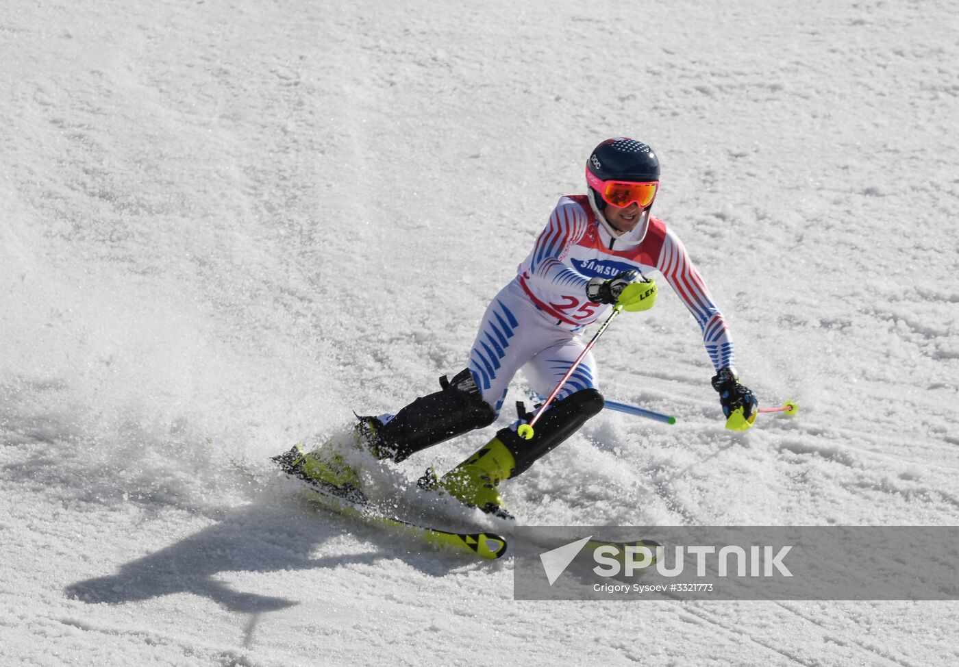 2018 Winter Paralympics. Alpine skiing. Men. Slalom