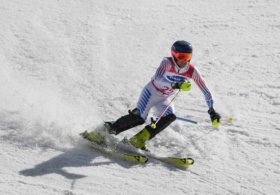 2018 Winter Paralympics. Alpine skiing. Men. Slalom