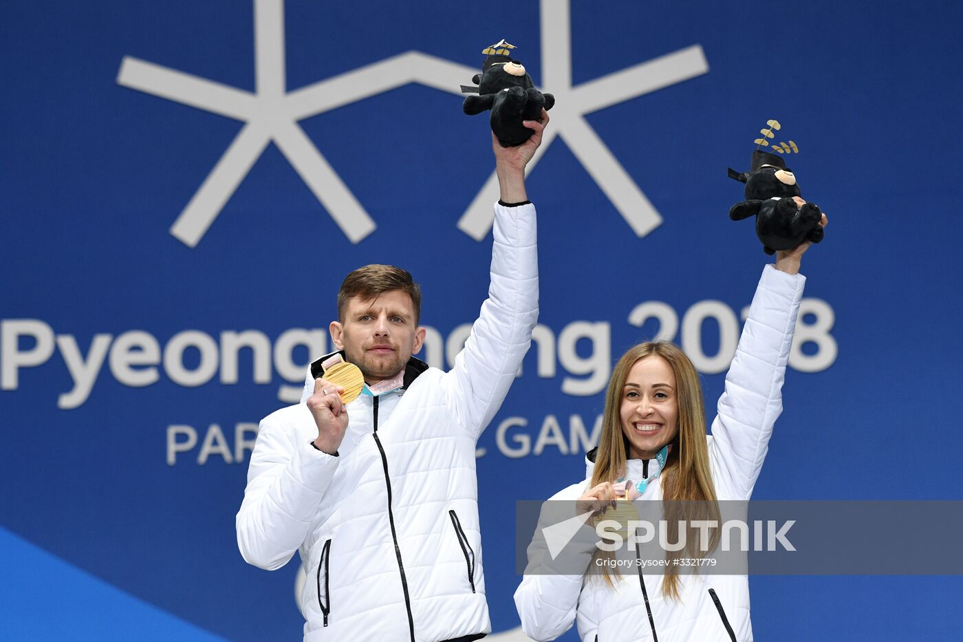 2018 Winter Paralympics. Medal ceremony. Day eight