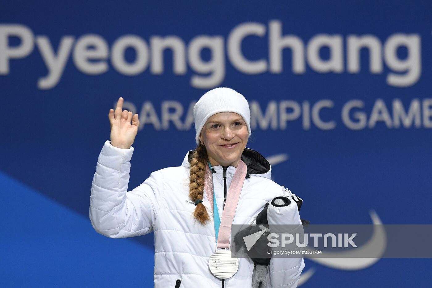 2018 Winter Paralympics. Medal ceremony. Day eight