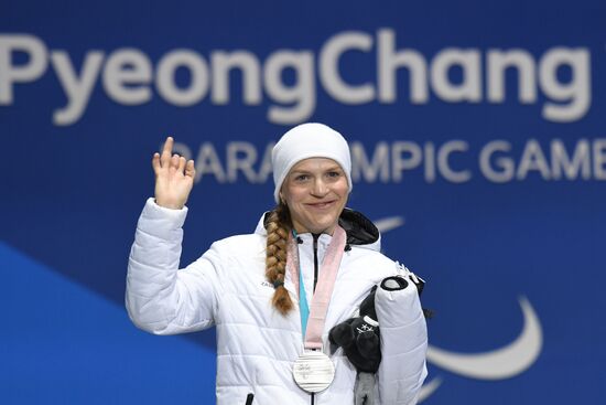 2018 Winter Paralympics. Medal ceremony. Day eight