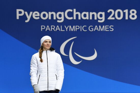 2018 Winter Paralympics. Medal ceremony. Day eight