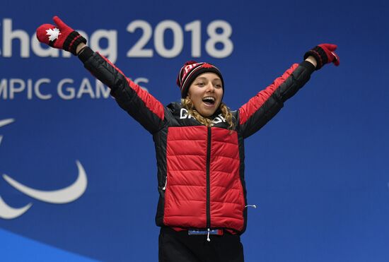 2018 Winter Paralympics. Medal ceremony. Day eight
