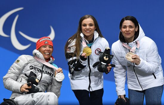 2018 Winter Paralympics. Medal ceremony. Day eight