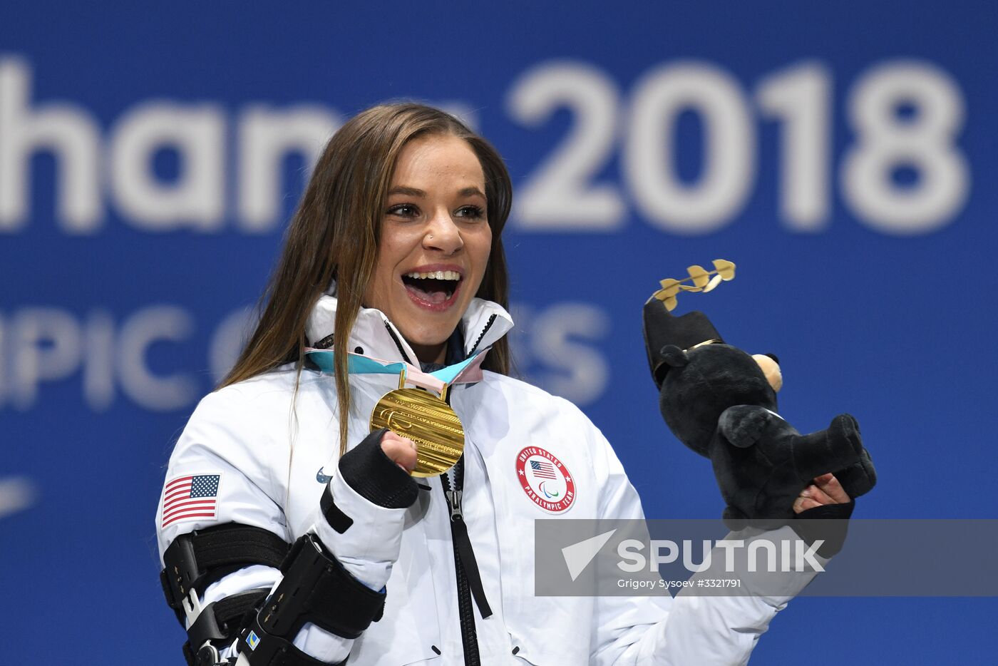 2018 Winter Paralympics. Medal ceremony. Day eight