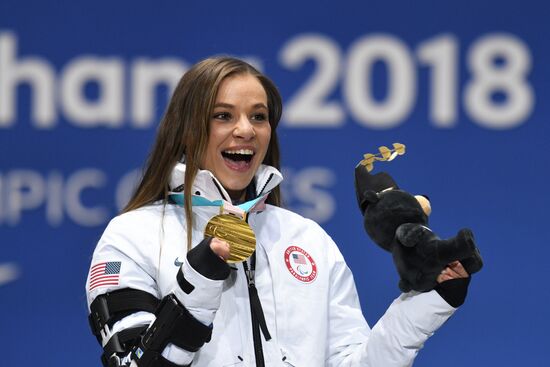2018 Winter Paralympics. Medal ceremony. Day eight