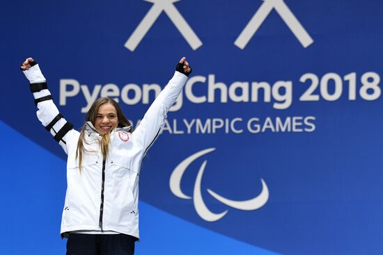 2018 Winter Paralympics. Medal ceremony. Day eight