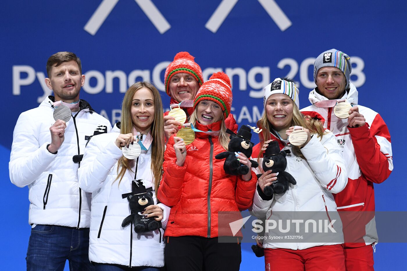 2018 Winter Paralympics. Medal ceremony. Day eight