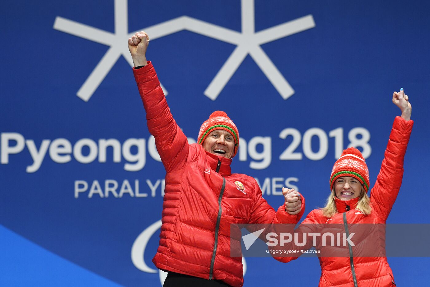 2018 Winter Paralympics. Medal ceremony. Day eight