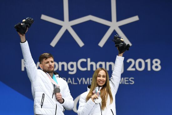 2018 Winter Paralympics. Medal ceremony. Day eight