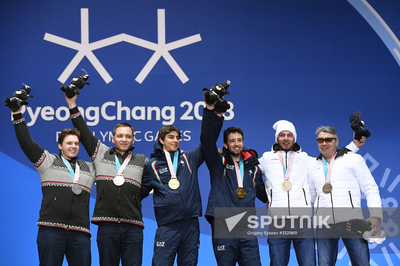 2018 Winter Paralympics. Medal ceremony. Day eight