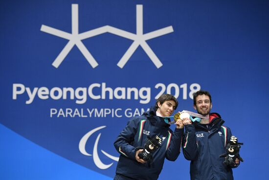 2018 Winter Paralympics. Medal ceremony. Day eight