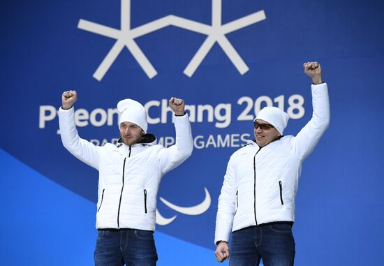 2018 Winter Paralympics. Medal ceremony. Day eight