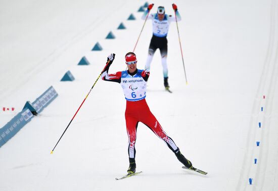 2018 Paralympics. Cross-country skiing. Mixed relay