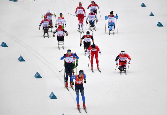2018 Paralympics. Cross-country skiing. Mixed relay