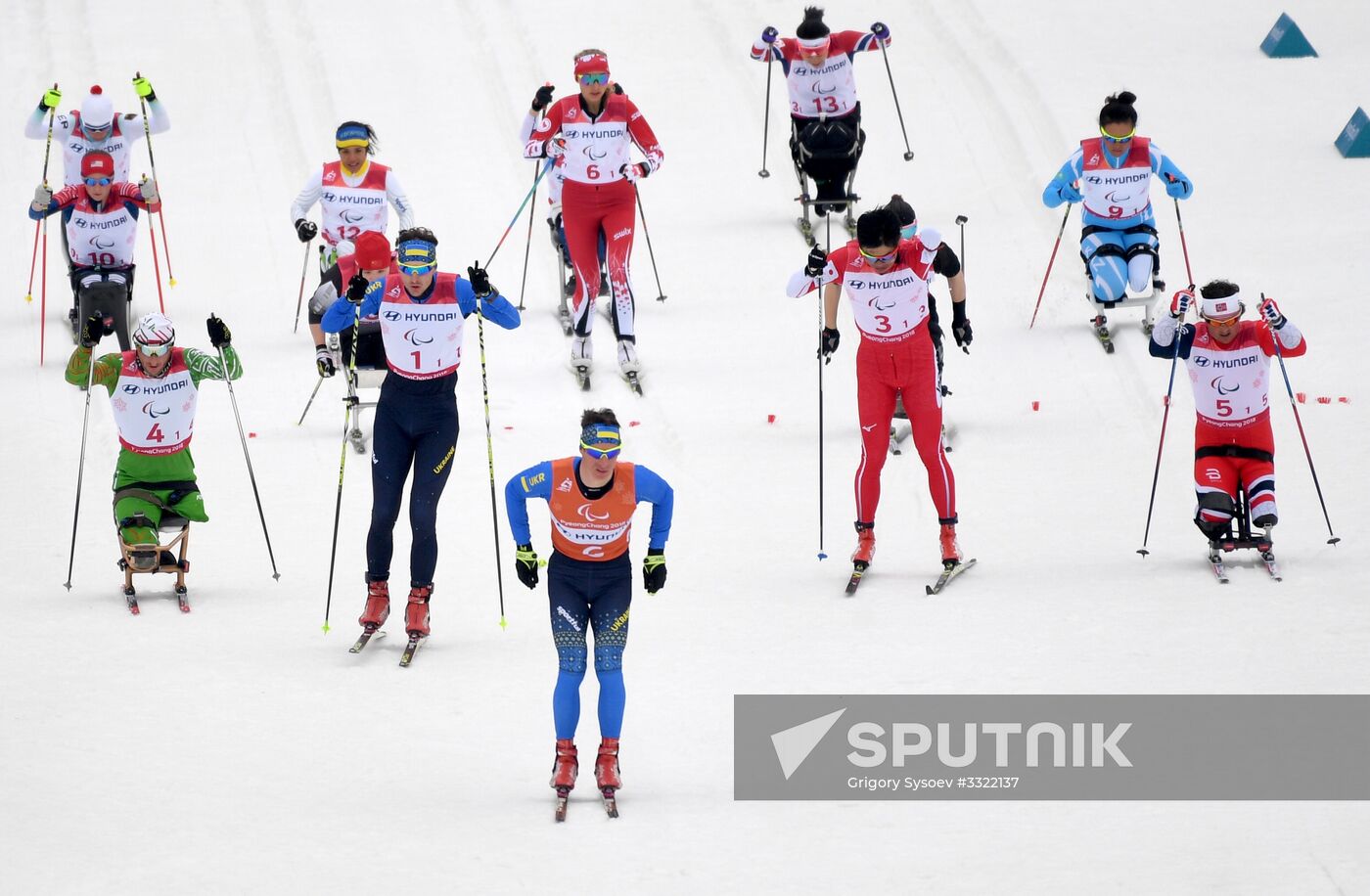 2018 Paralympics. Cross-country skiing. Mixed relay