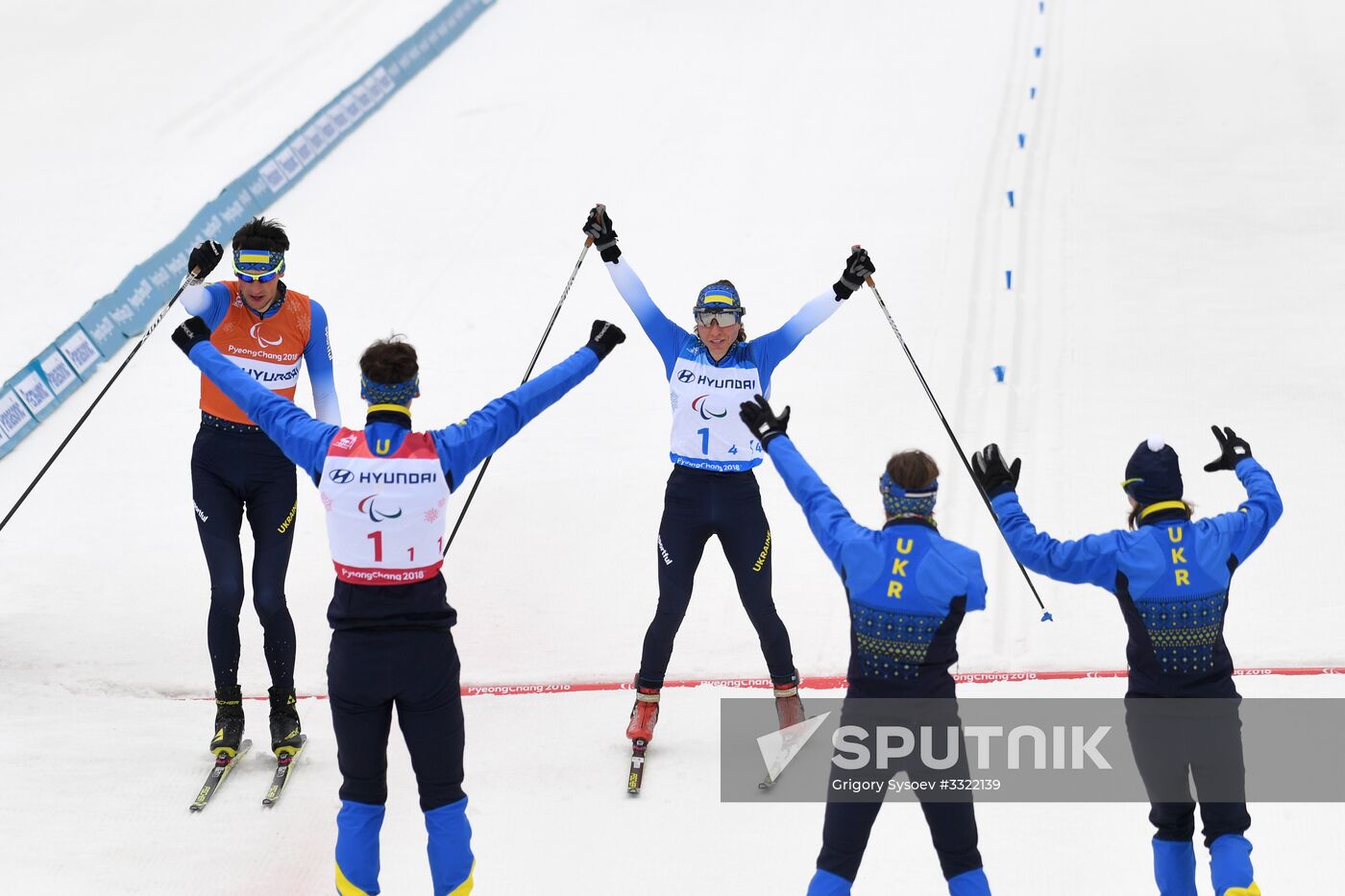2018 Paralympics. Cross-country skiing. Mixed relay