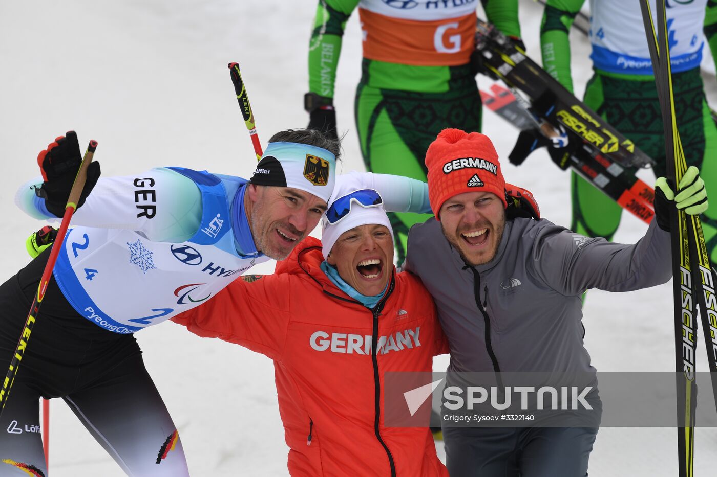 2018 Paralympics. Cross-country skiing. Mixed relay