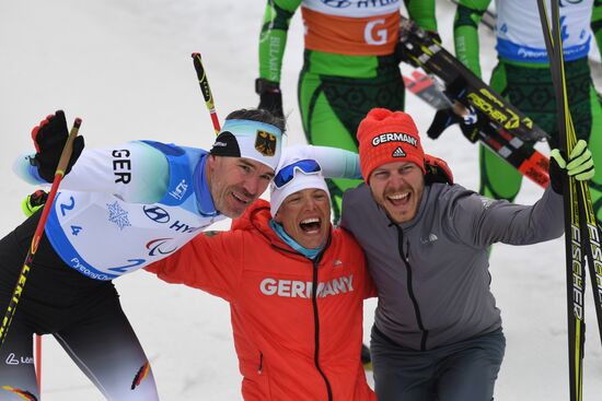 2018 Paralympics. Cross-country skiing. Mixed relay