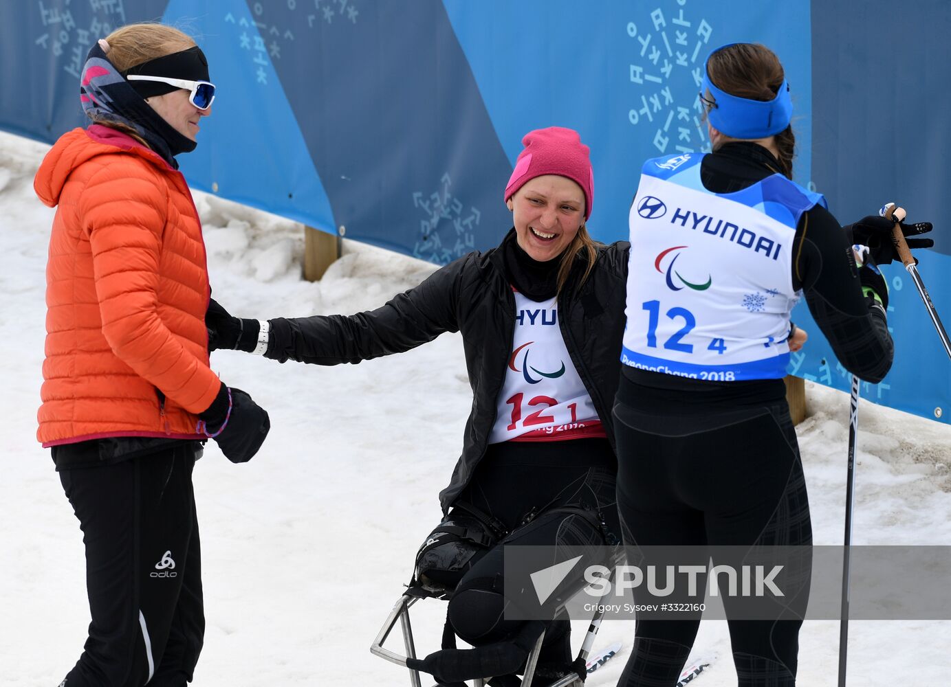 2018 Paralympics. Cross-country skiing. Open relay