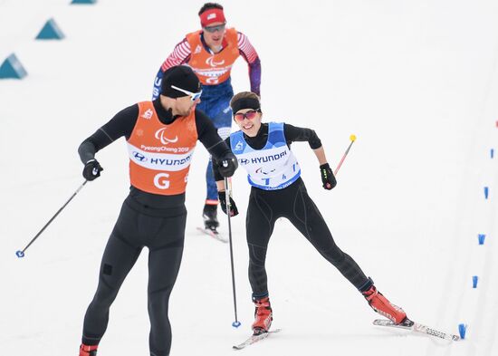 2018 Paralympics. Cross-country skiing. Mixed relay