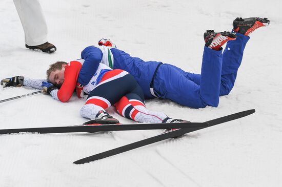 2018 Paralympics. Cross-country skiing. Open relay