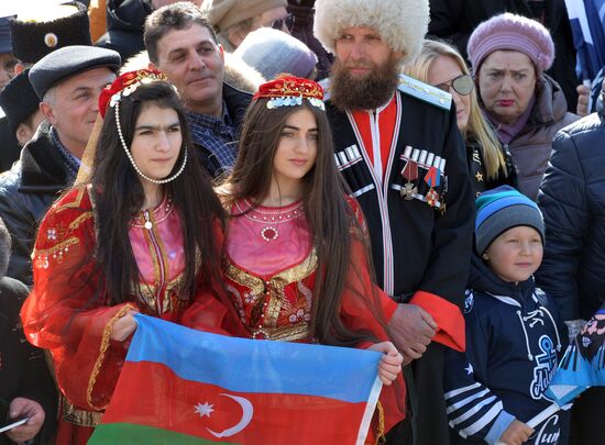 Rally devoted to anniversary of Crimea's reunification with Russia