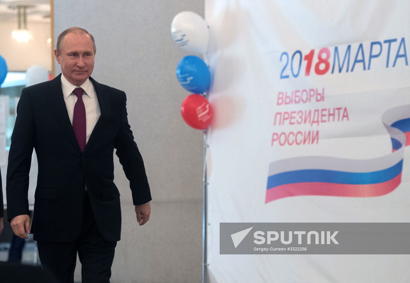 Vladimir Putin votes at Russian presidential elections