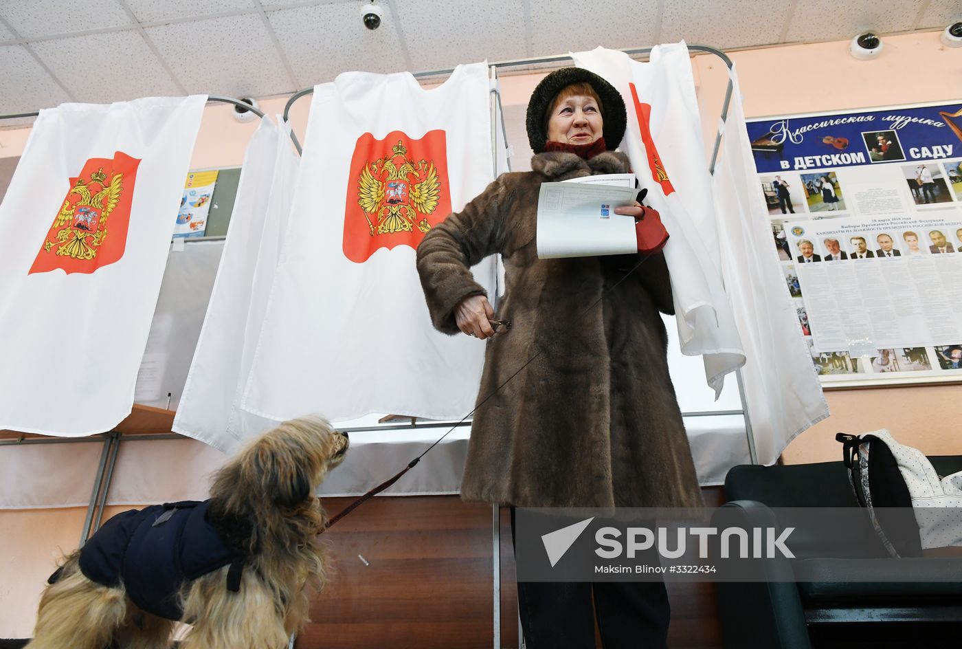Russian presidential candidates cast their votes