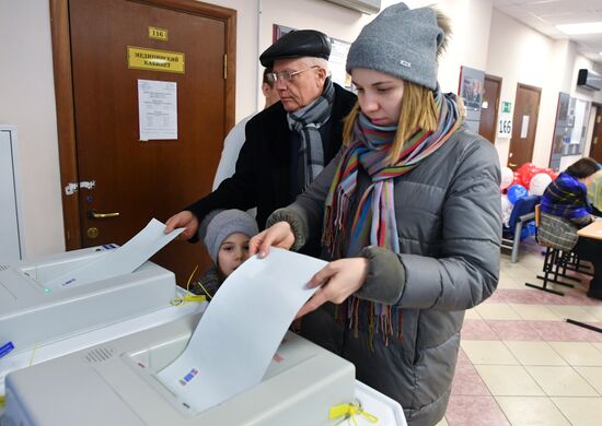 Russian presidential elections in Moscow