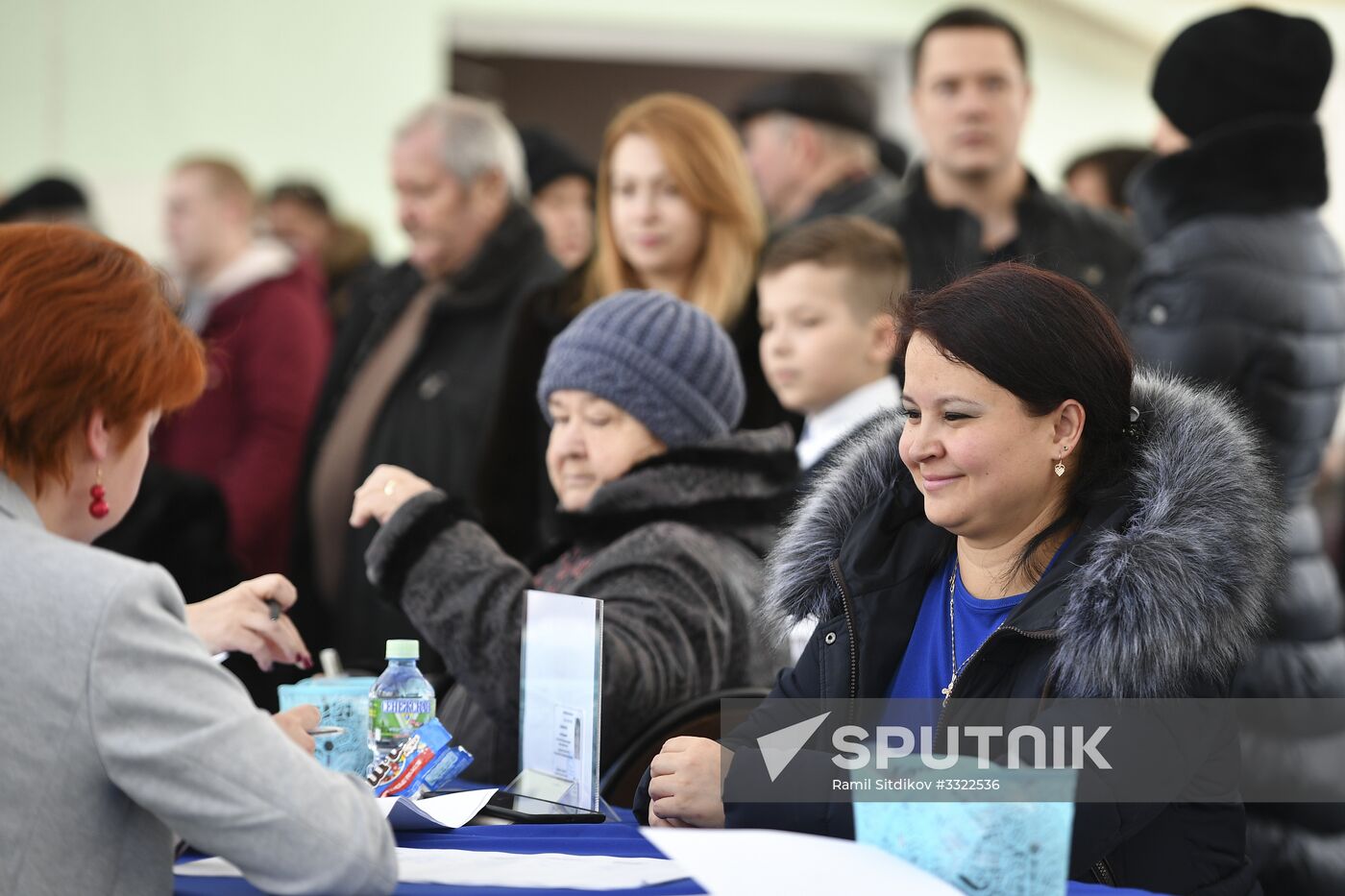 Russian presidential candidates cast their votes