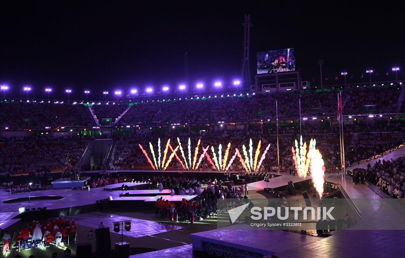 Closing ceremony of XII Winter Paralympic Games