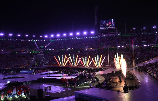 Closing ceremony of XII Winter Paralympic Games