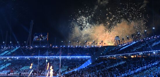 Closing ceremony of XII Winter Paralympic Games